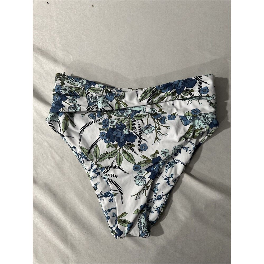 NEW Maaji [ Small ] Botanical Twist‎ High Rise/High Leg Bikini Bottom #U1240
